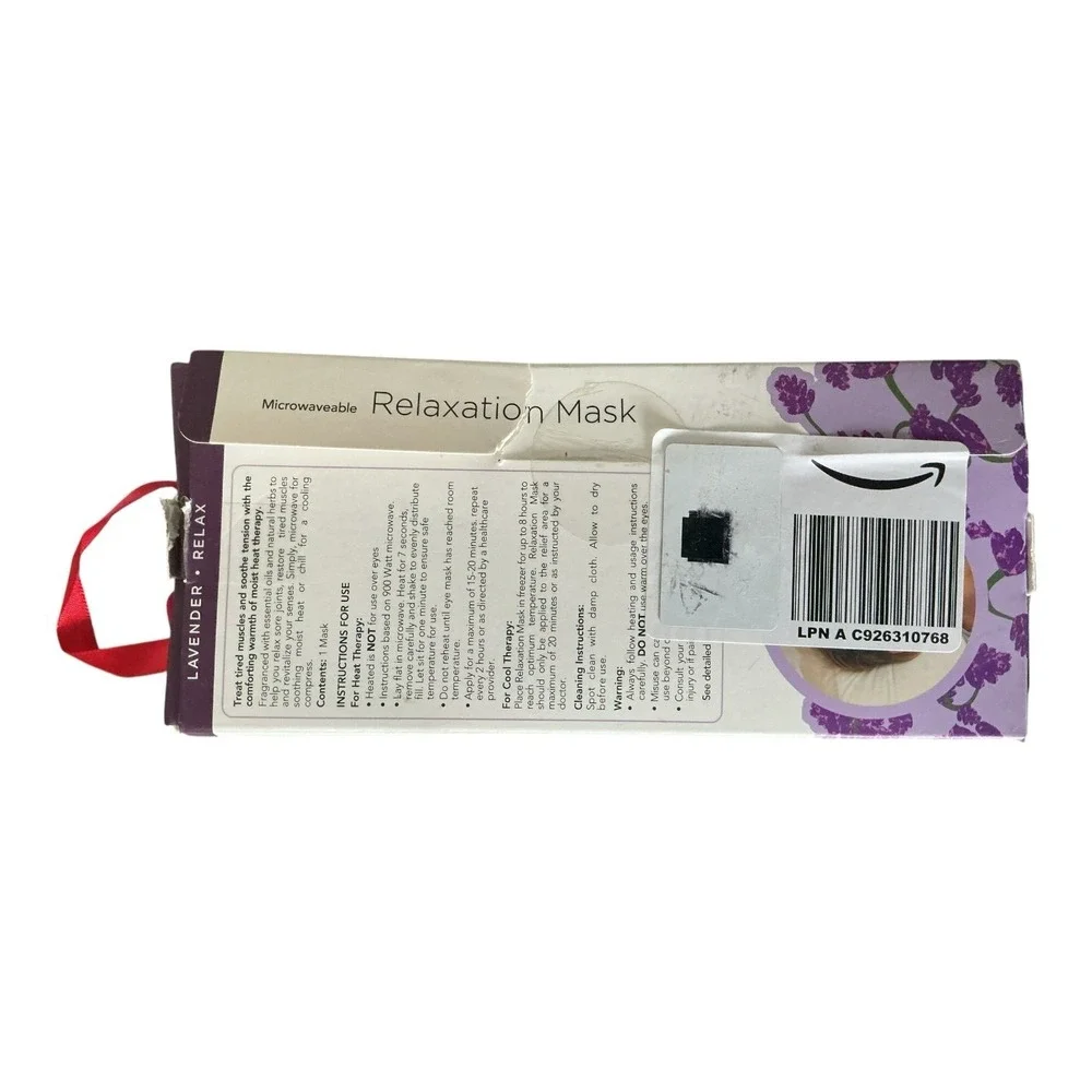 Carex Home -‎ Relaxation Mask (Lavender) - Heated Eye Mask